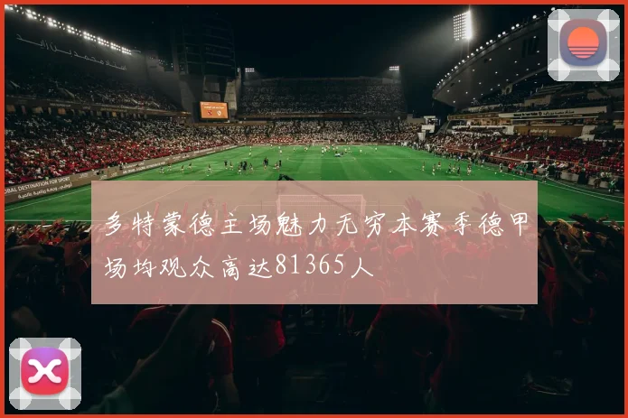 多特蒙德主场魅力无穷本赛季德甲场均观众高达81365人